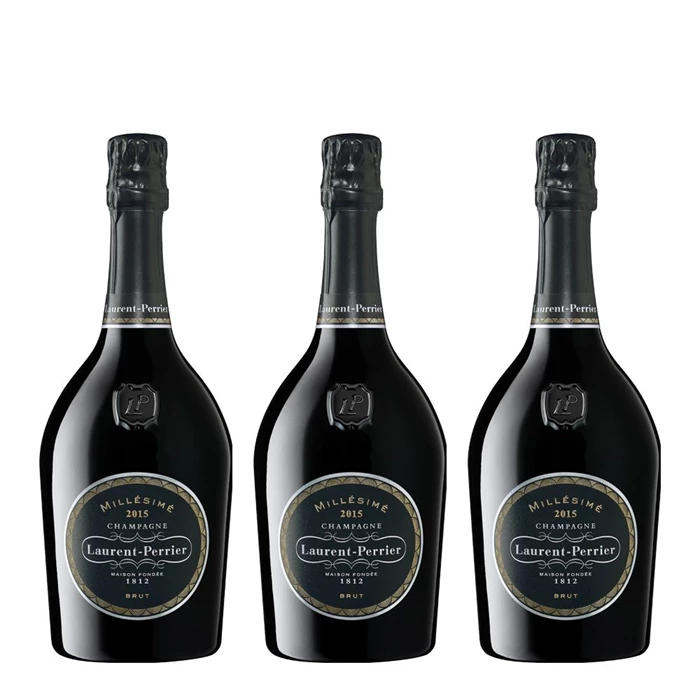 Magnum of Laurent Perrier Brut 2015 Vintage Champagne 1.5L Case of 3